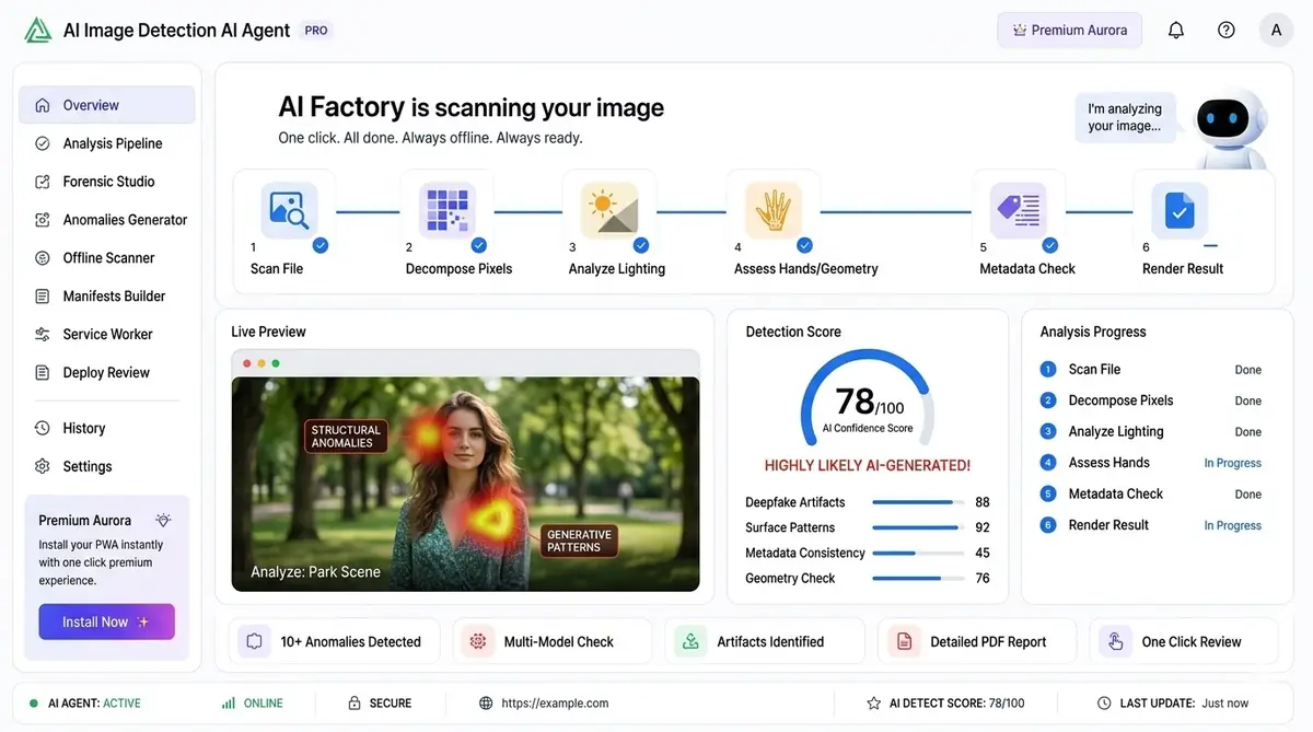 AI cooking Game Master — example of the AI tool dashboard software